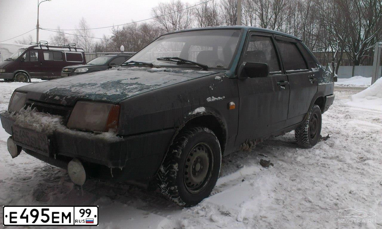 Фото автомобиля LADA 2109 SAMARA, 1999 — госномер Е495ЕМ99. Цвет: ЗЕЛЕНЫЙ БЛЕДНЫЙ