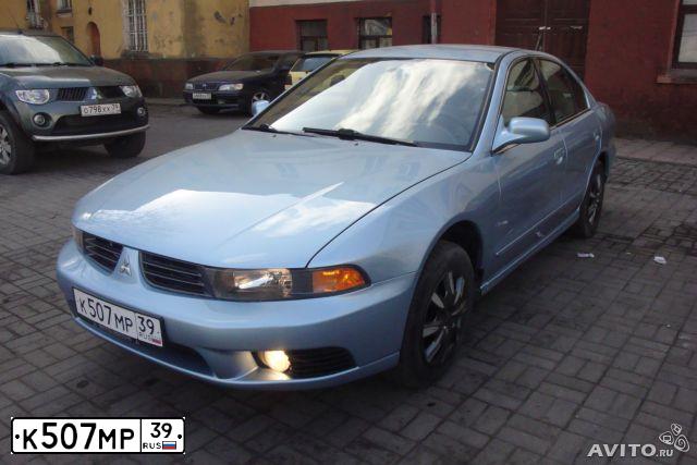 Фото автомобиля MITSUBISHI GALANT, 2003 — госномер К507МР39. Цвет: ГОЛУБОЙ