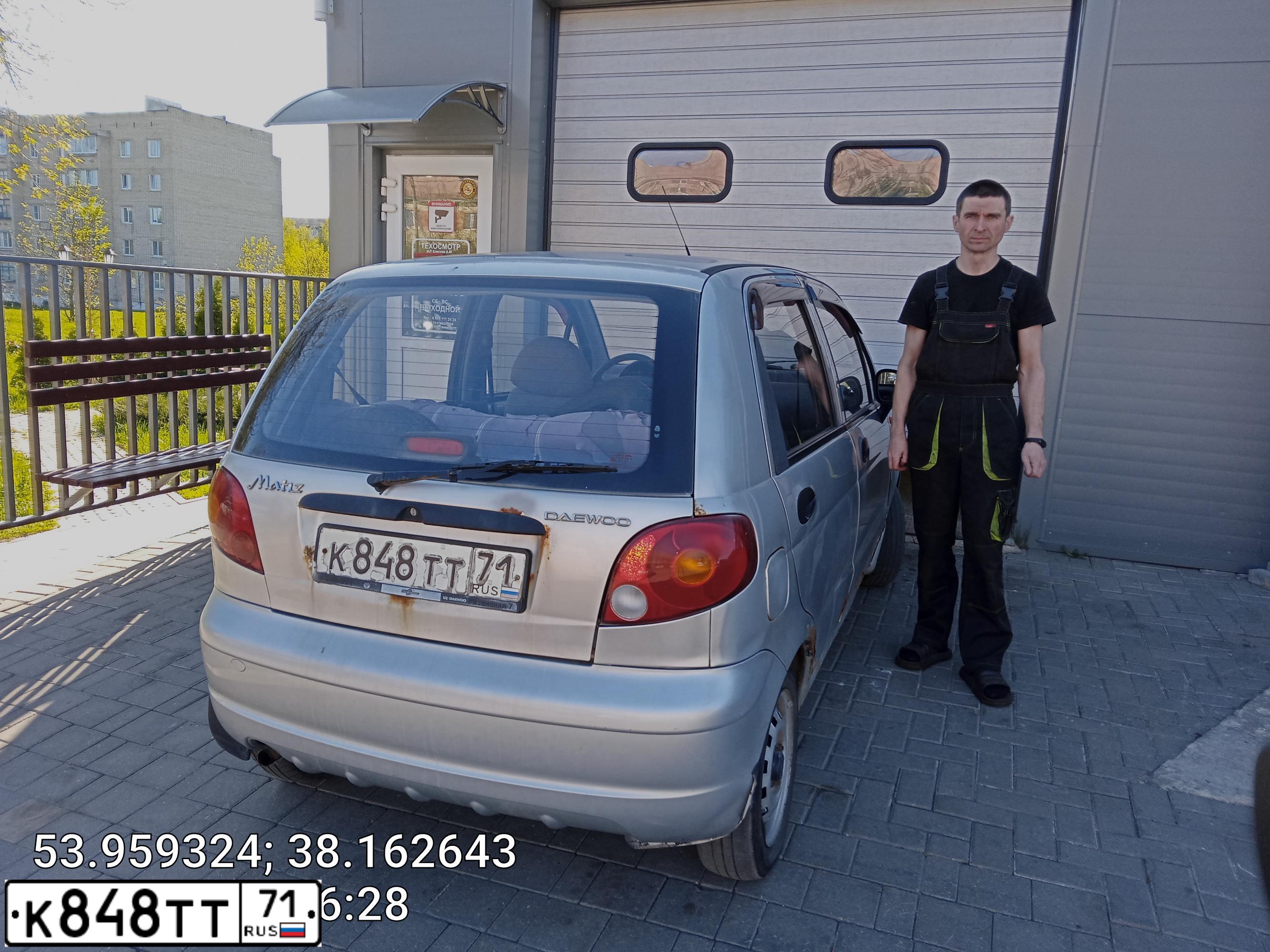 Фото автомобиля DAEWOO MATIZ, 2010 — госномер А558УК62
