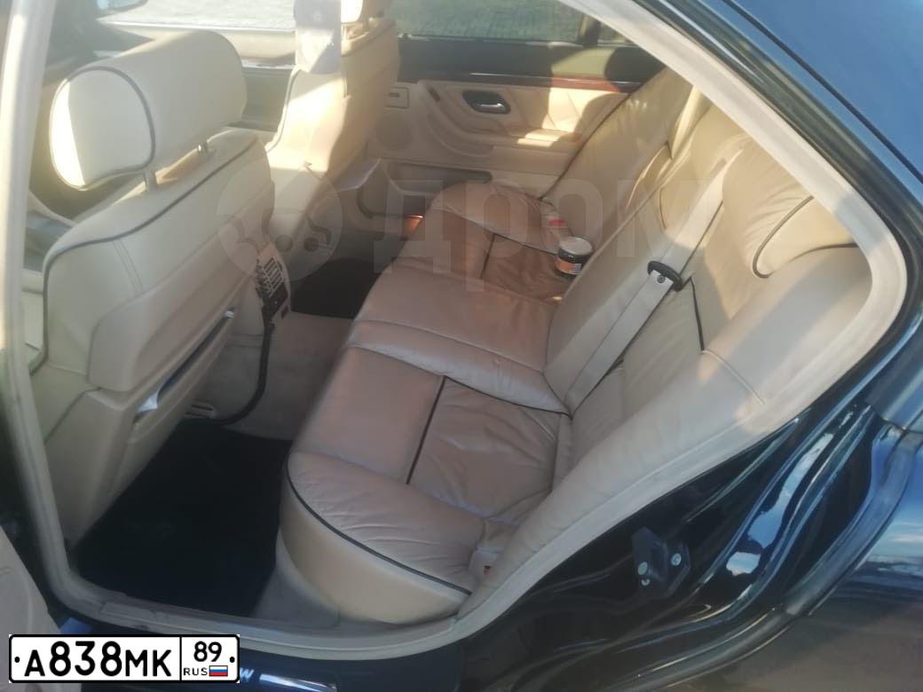 Фото автомобиля BMW 7ER, 1998 — госномер А549УМ172. Цвет: ЧЕРНЫЙ