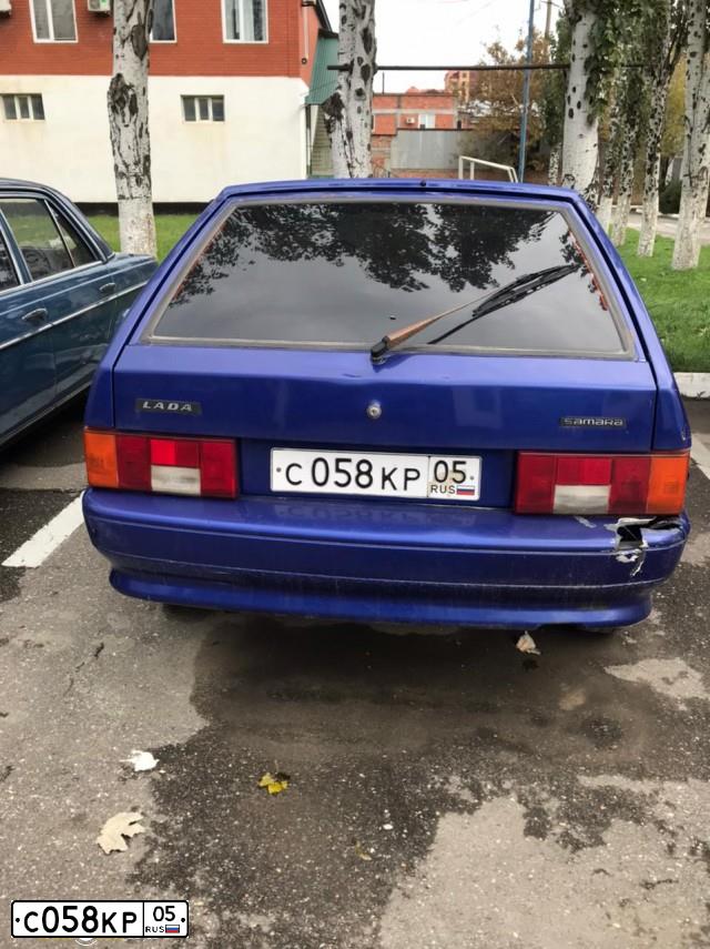 Фото автомобиля LADA 2114 SAMARA, 2012 — госномер В433СМ09. Цвет: синий
