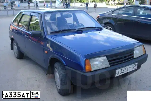 Фото автомобиля LADA 2109 SAMARA, 2003 — госномер Н521КМ59. Цвет: СЕРЕБРИСТО-ЯРКО-СИНИЙ