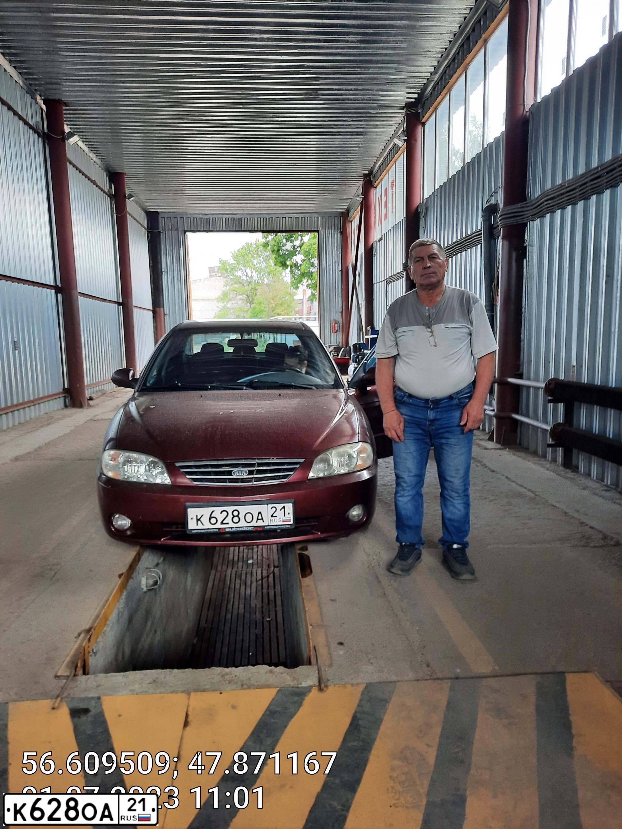 Фото автомобиля KIA SPECTRA, 2008 — госномер Р247ХО12. Цвет: КРАСНЫЙ ПЕРЕЦ (КРАСНЫЙ)