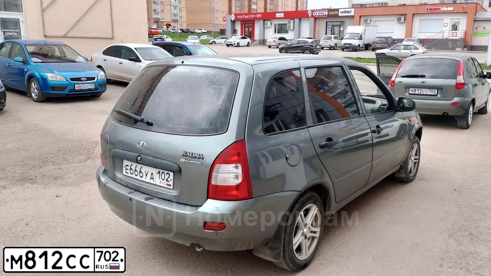 Фото автомобиля LADA 1119 KALINA, 2008 — госномер М812СС702. Цвет: ТЕМНО СЕРЫЙ МЕТАЛЛИК