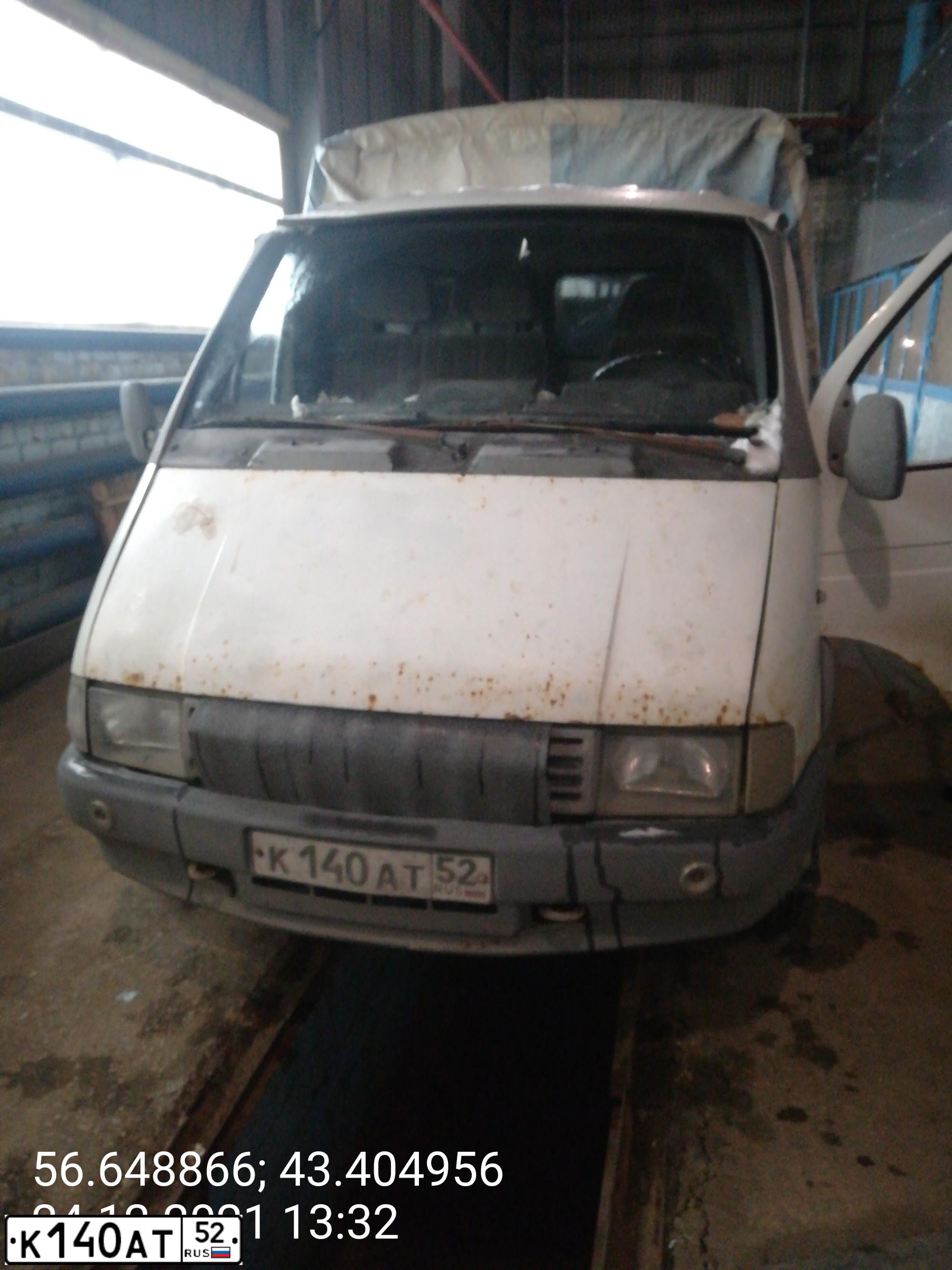 Фото автомобиля GAZ 3302 EL, 1999 — госномер К140АТ52. Цвет: СЕРО-БЕЛЫЙ