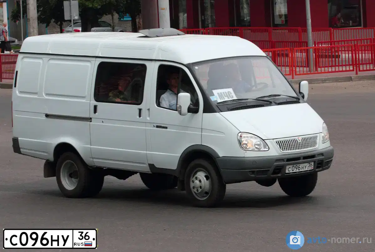 Фото автомобиля GAZ 2705 EL, 2007 — госномер С096НУ36. Цвет: БЕЛЫЙ