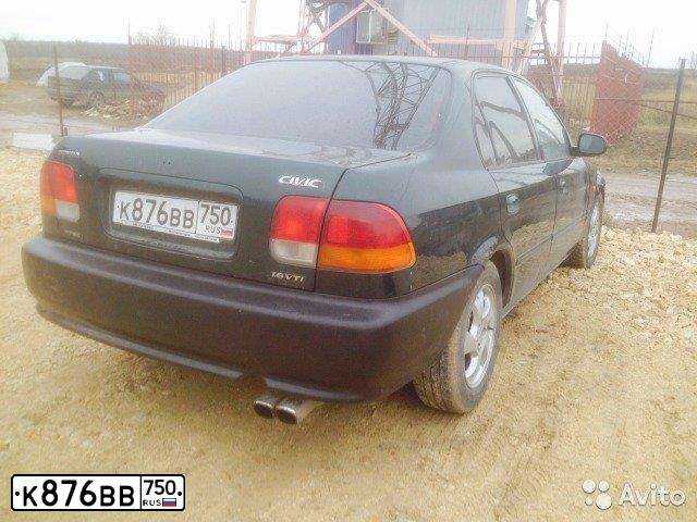 Фото автомобиля HONDA CIVIC, 1999 — госномер К876ВВ750. Цвет: ЗЕЛЕНЫЙ