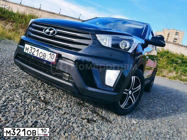 Фото автомобиля HYUNDAI CRETA, 2017 — госномер М321ОВ10. Цвет: ЧЕРНЫЙ