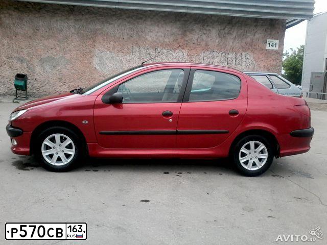 Фото автомобиля PEUGEOT 206, 2008 — госномер М120АР163. Цвет: Красный