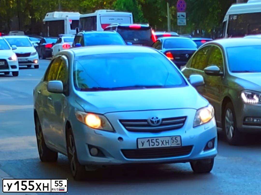 Фото автомобиля TOYOTA COROLLA, 2008 — госномер А926ХА155. Цвет: СВ.ГОЛУБОЙ