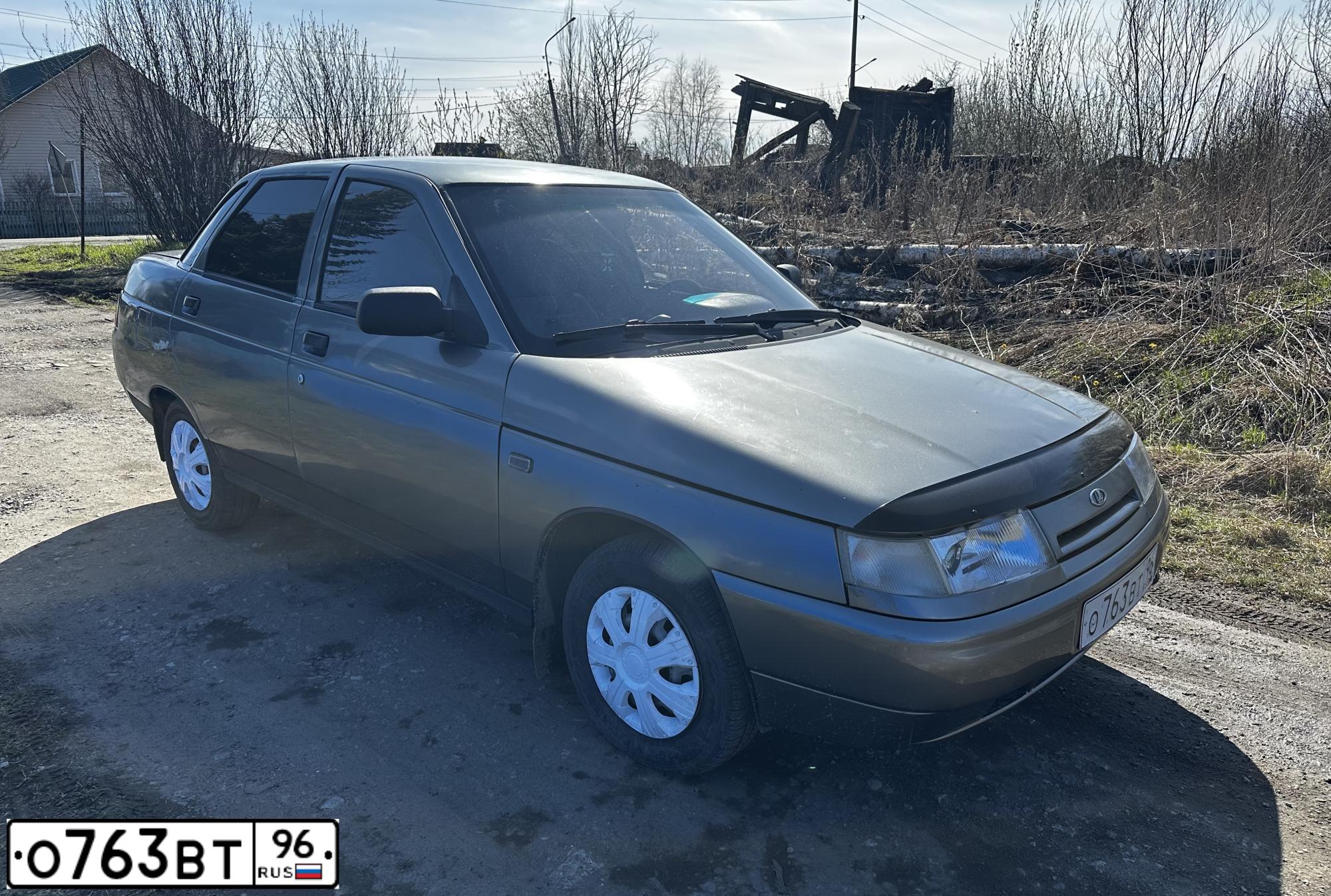 Фото автомобиля LADA 2110, 2005 — госномер У161ВА196. Цвет: ТЕМНО-СЕРЫЙ