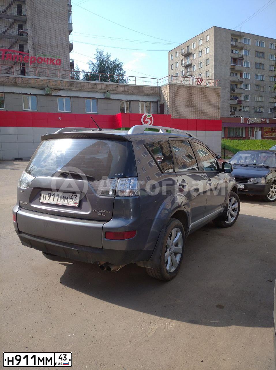 Фото автомобиля MITSUBISHI OUTLANDER, 2007 — госномер Н911ММ43. Цвет: СЕРЫЙ