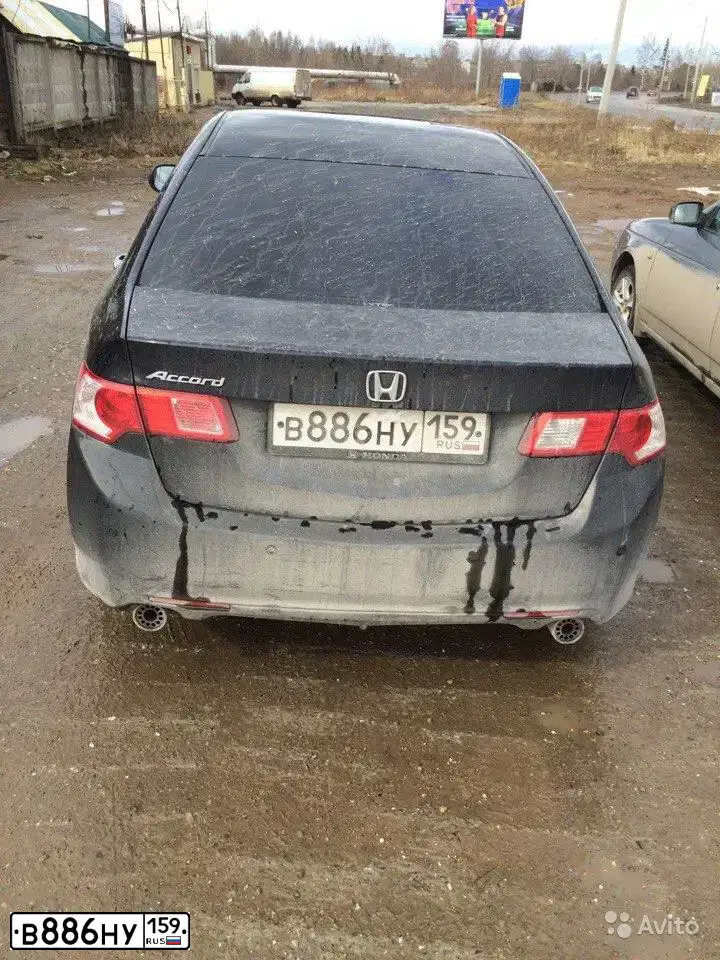 Фото автомобиля HONDA ACCORD, 2008 — госномер С410КМ196. Цвет: ЧЕРНЫЙ