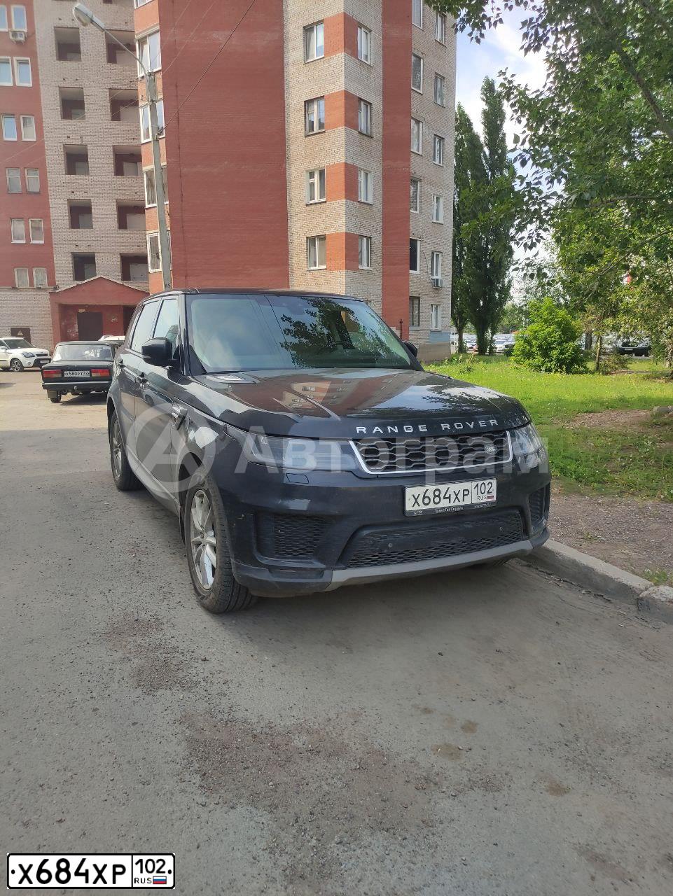 Фото автомобиля LANDROVER RANGE ROVER SPORT, 2019 — госномер Х684ХР102. Цвет: ЧЕРНЫЙ