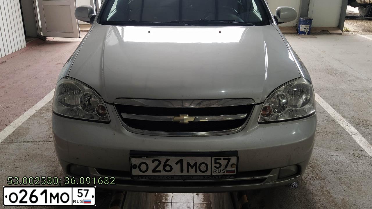 Фото автомобиля CHEVROLET LACETTI, 2007 — госномер О261МО57. Цвет: СЕРЕБРИСТЫЙ