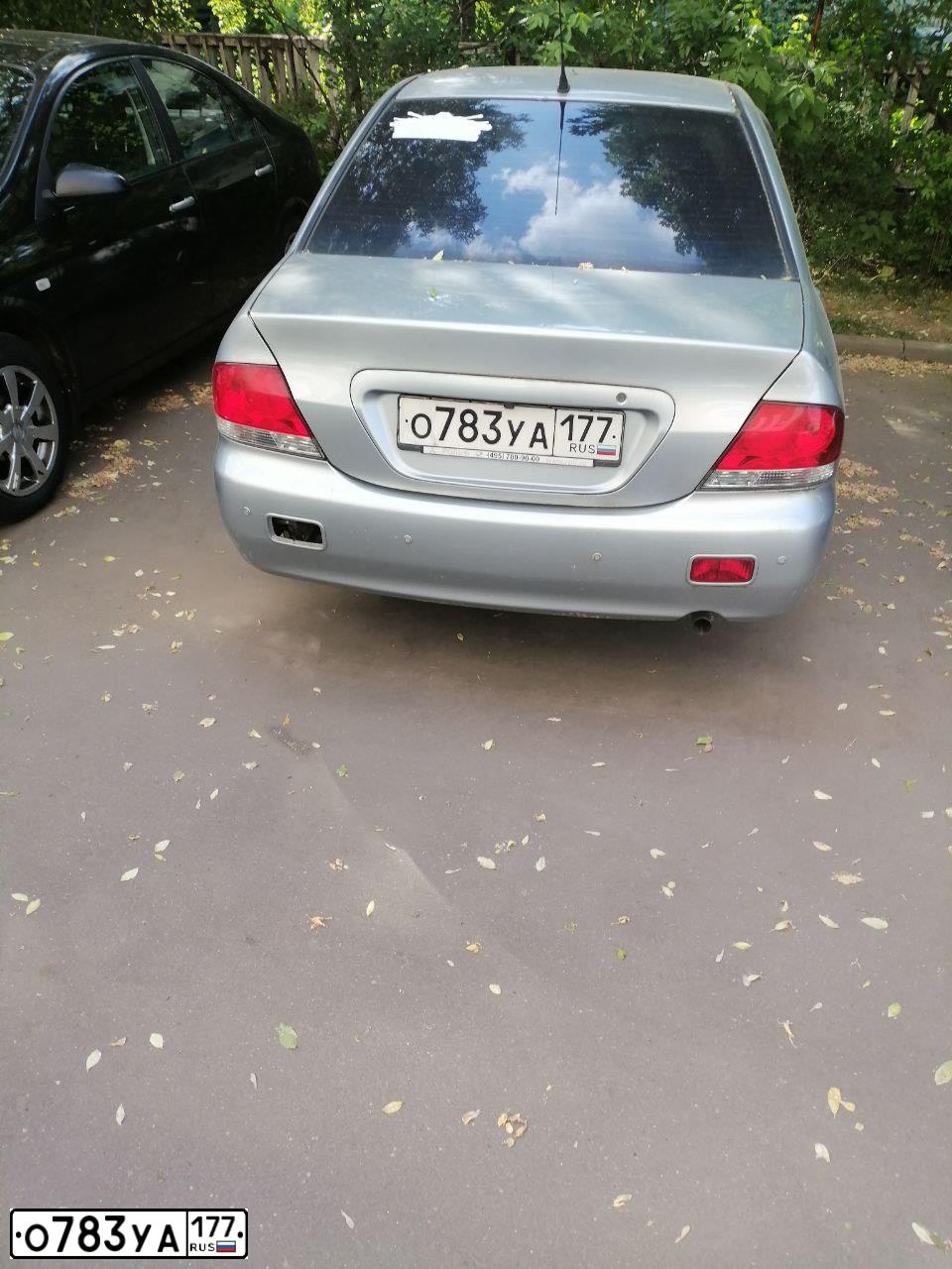 Фото автомобиля MITSUBISHI LANCER, 2007 — госномер О783УА177. Цвет: СЕРЫЙ МЕТАЛЛИК