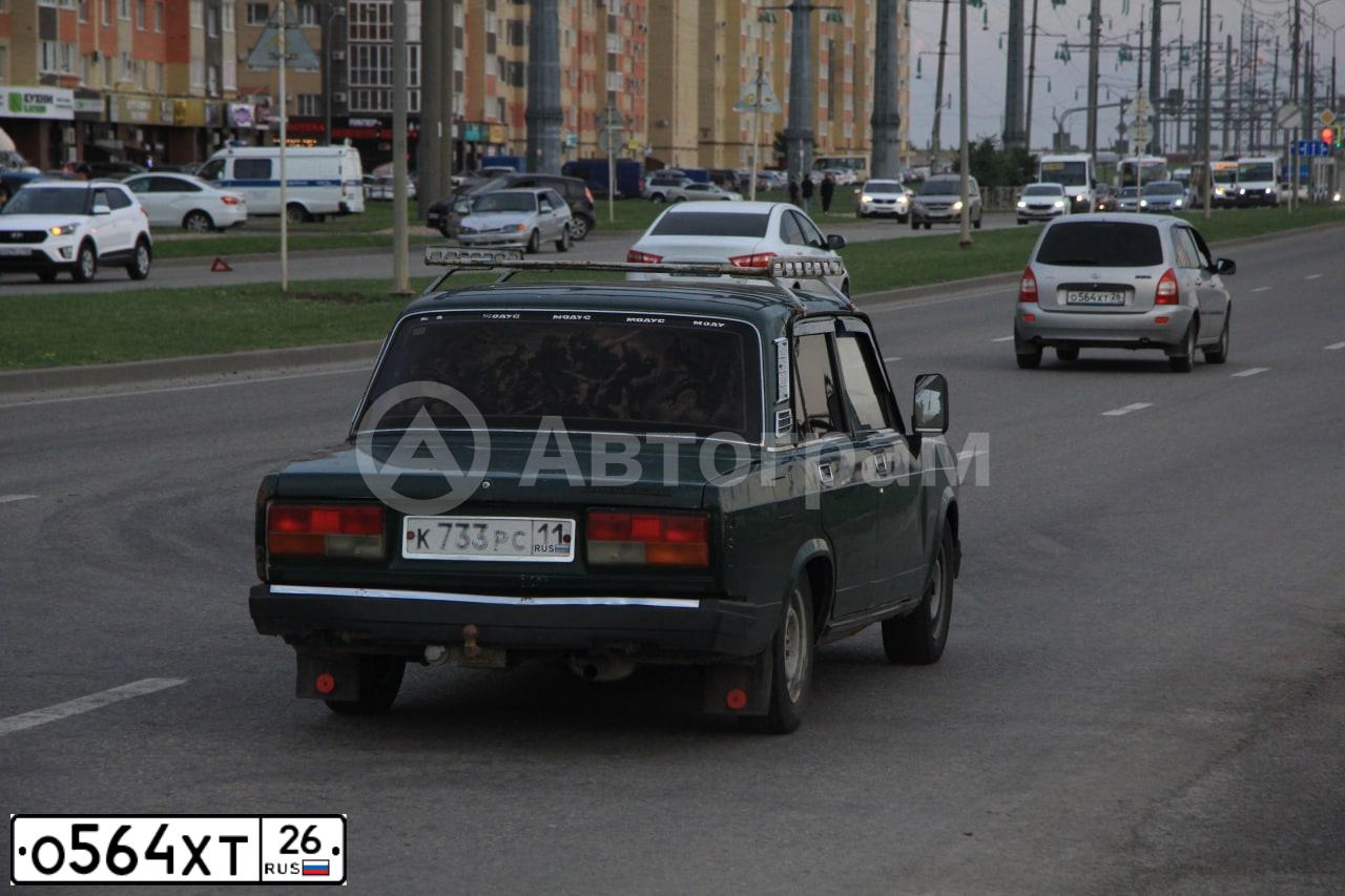 Фото автомобиля LADA 1117 KALINA, 2009 — госномер О564ХТ26. Цвет: СЕРЕБРИСТЫЙ
