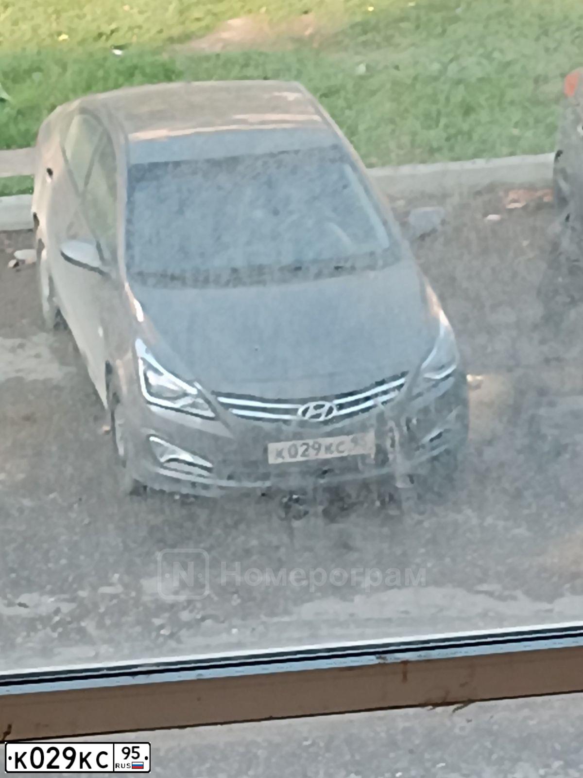 Фото автомобиля HYUNDAI SOLARIS, 2014 — госномер О397УС161. Цвет: ЧЕРНО-СЕРЫЙ