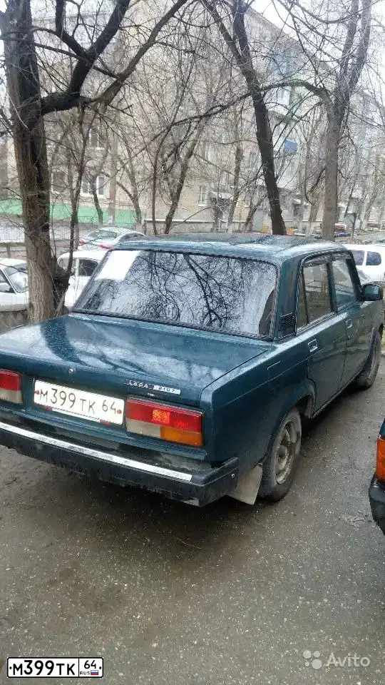 Фото автомобиля LADA 2107 LADA, 2006 — госномер М399ТК64. Цвет: СИНЕ ЗЕЛЕНЫЙ