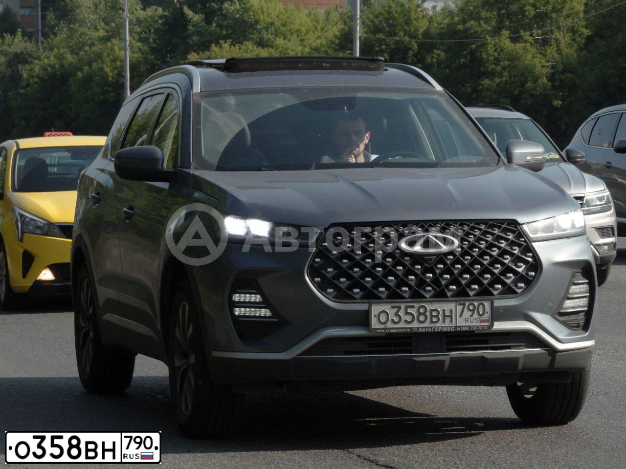 Фото автомобиля CHERY TIGGO7 PRO Т32DРL4ВL50Е010Т, 2021 — госномер О358ВН790. Цвет: СЕРЫЙ