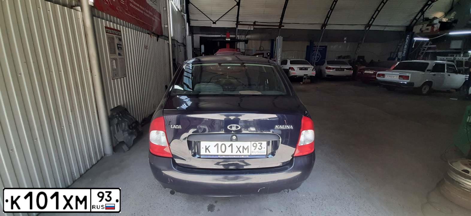Фото автомобиля LADA 1118 KALINA, 2008 — госномер В473АТ92. Цвет: Темный Сине-Фиолетовый