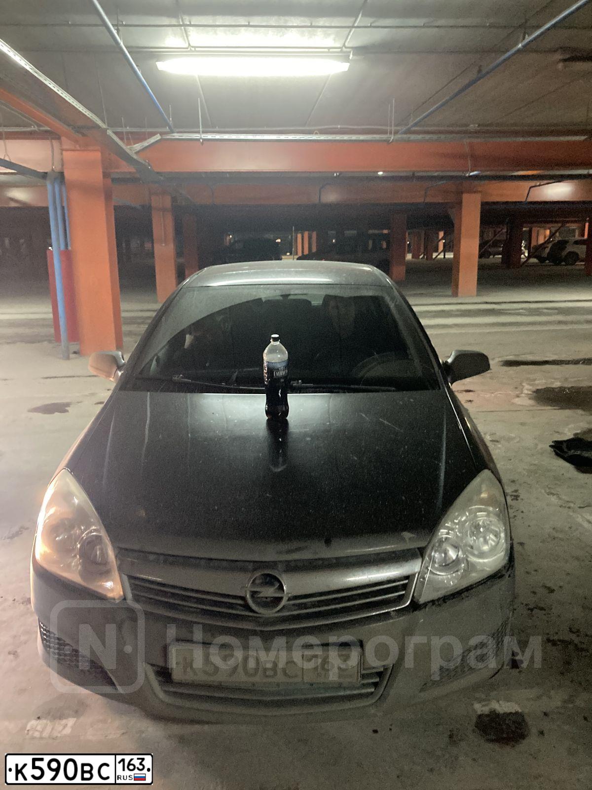 Фото автомобиля OPEL ASTRA, 2007 — госномер К590ВС163. Цвет: ЧЕРНЫЙ