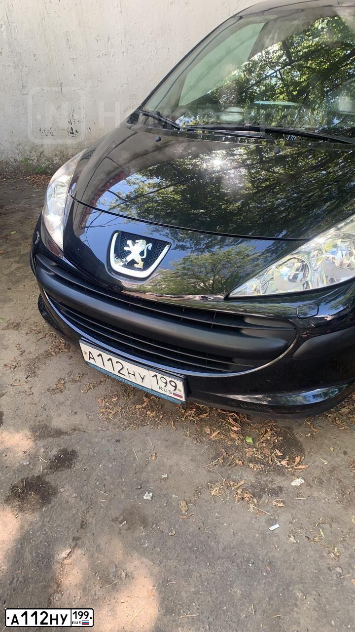 Фото автомобиля PEUGEOT 207, 2008 — госномер А112НУ199. Цвет: ЧЕРНЫЙ