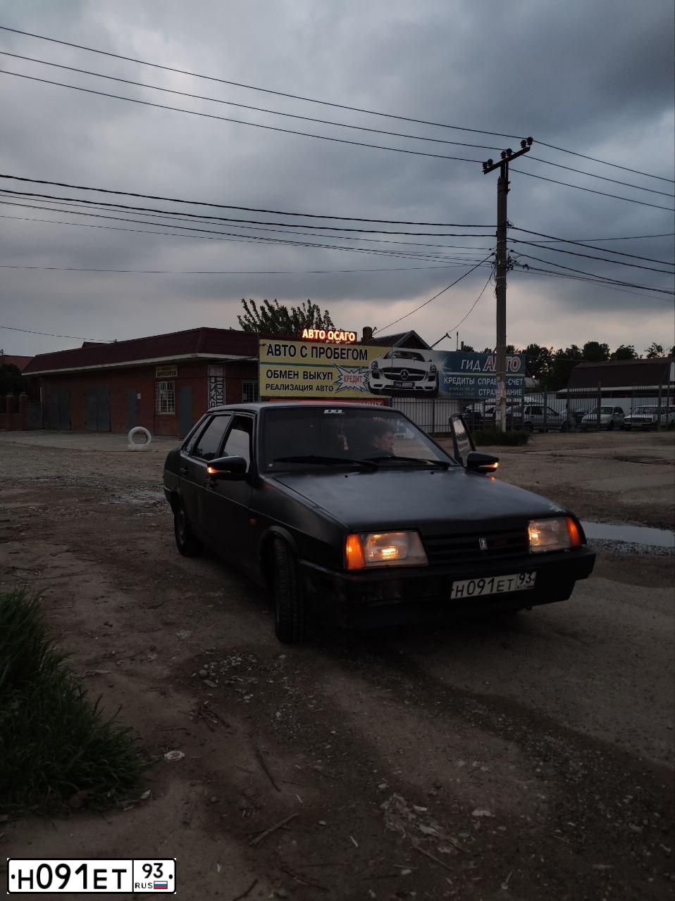 Фото автомобиля LADA 2109 SAMARA, 1995 — госномер Н091ЕТ93. Цвет: Коричневый