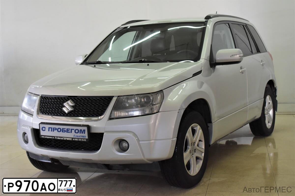 Фото автомобиля SUZUKI /GRAND/ VITARA, 2008 — госномер Р970АО777. Цвет: Серебристый