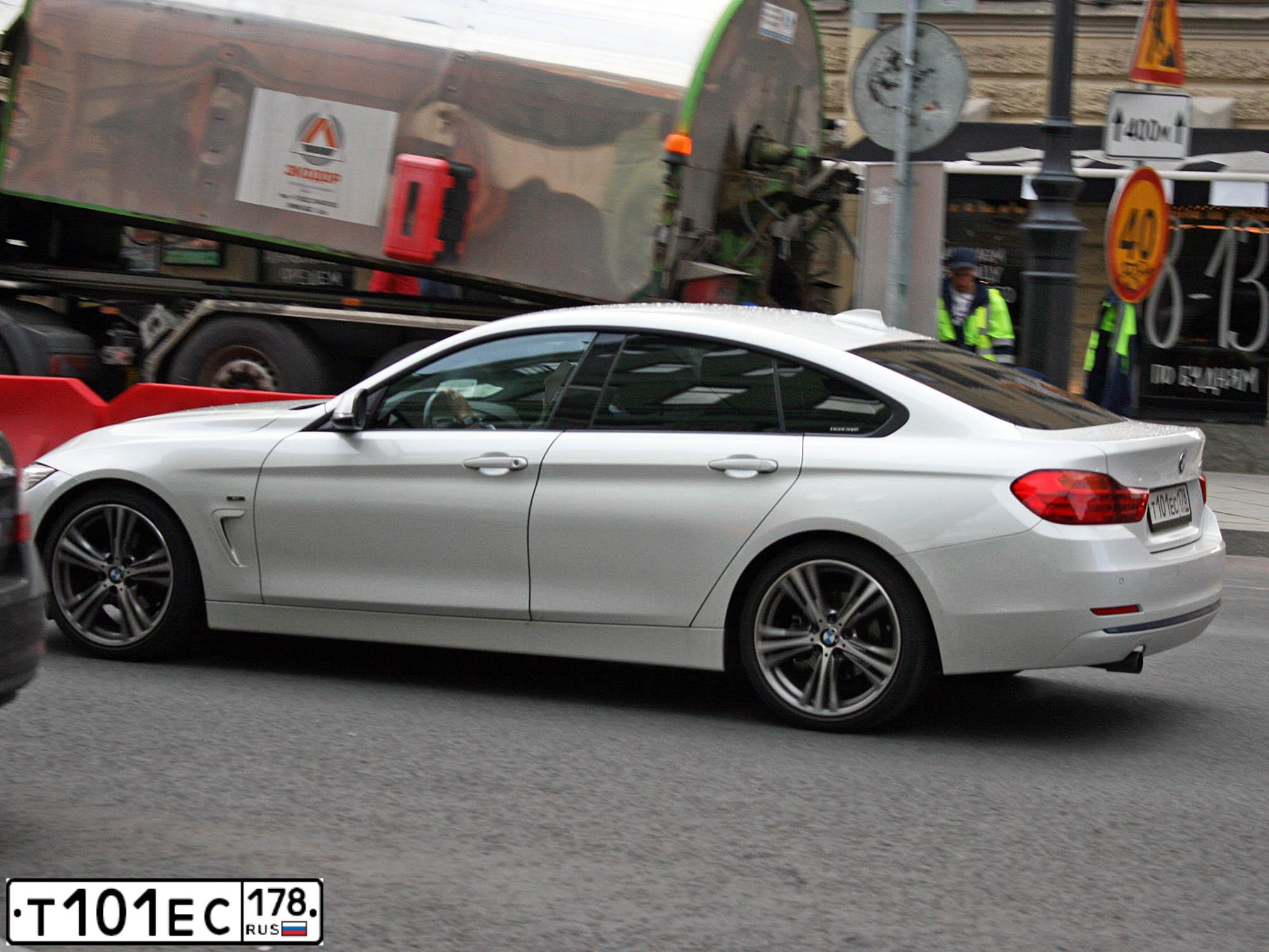 Фото автомобиля BMW SERIE 4, 2014 — госномер О556УО29. Цвет: Белый