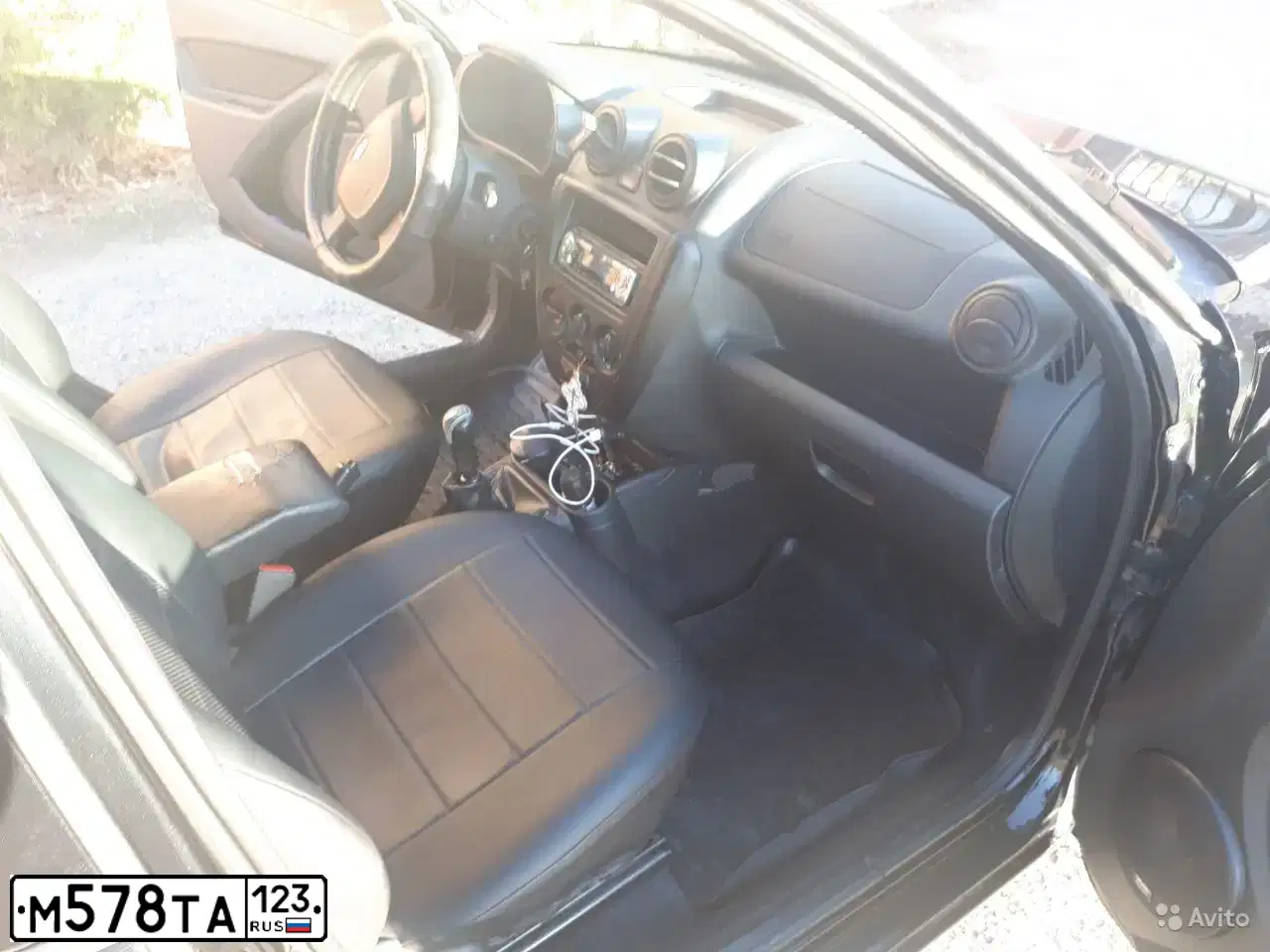 Фото автомобиля LADA GRANTA, 2012 — госномер Н764МТ15. Цвет: Сине-Черный