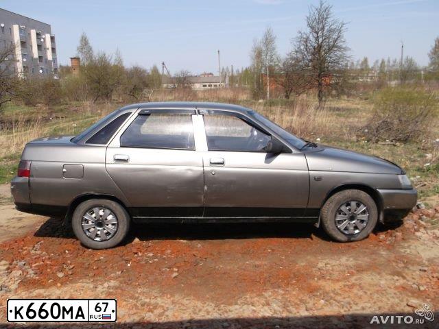 Фото автомобиля LADA 2110, 2000 — госномер К660НА67. Цвет: СЕРЕБРИСТЫЙ СЕРО-ЗЕЛЕНЫЙ