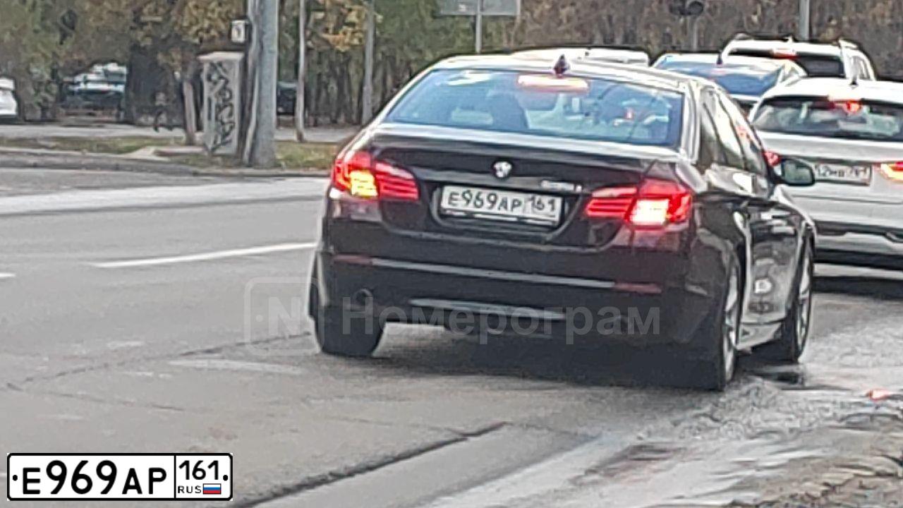 Фото автомобиля AUDI A4, 2010 — госномер Е969АР161. Цвет: ЧЕРНЫЙ