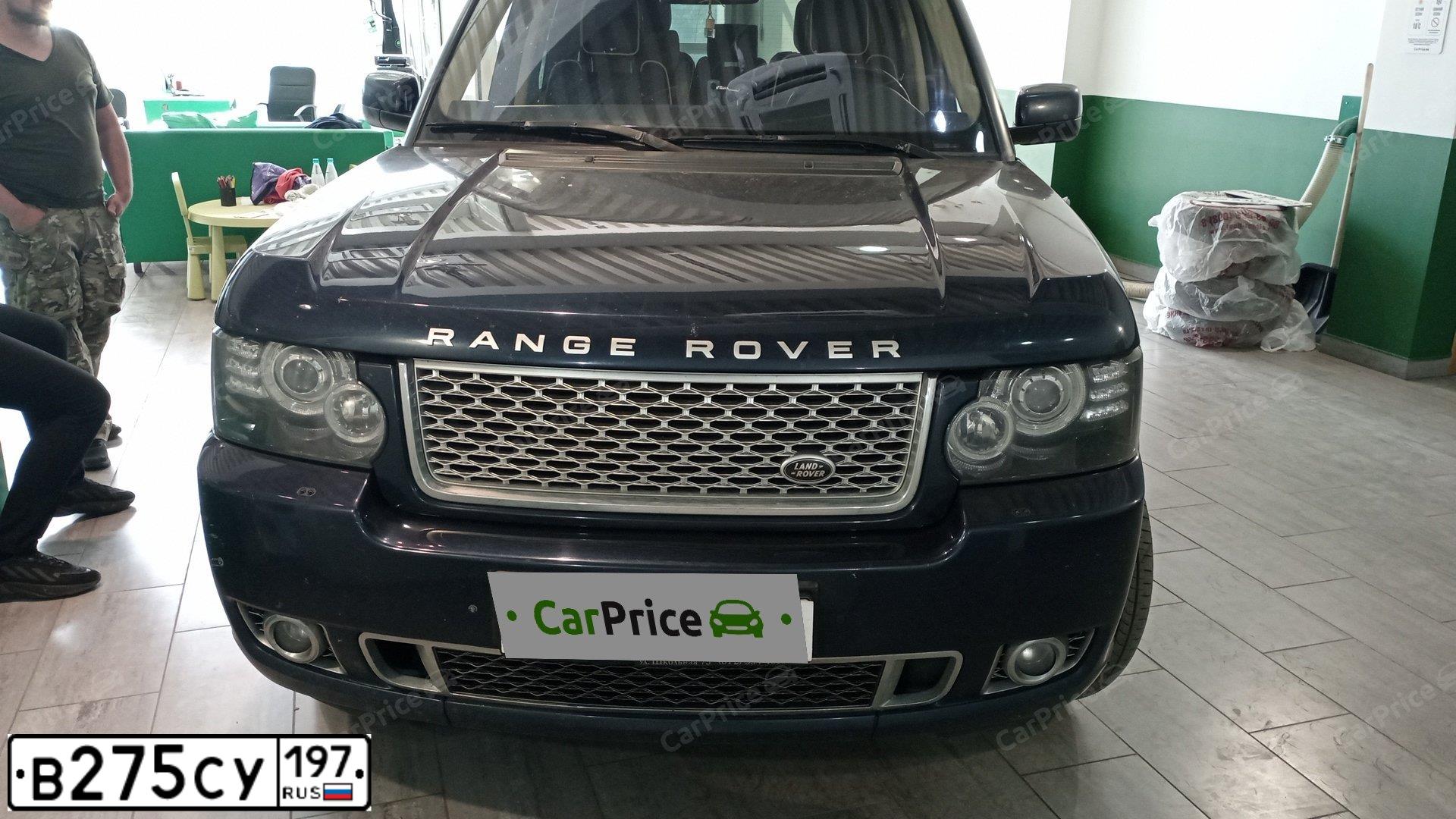 Фото автомобиля LAND ROVER RANGE ROVER, 2012 — госномер А213КО977. Цвет: синий