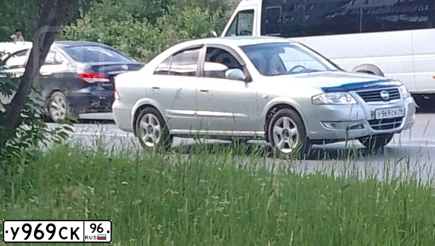 Фото автомобиля NISSAN ALMERA, 2007 — госномер У969СК96. Цвет: СЕРЫЙ