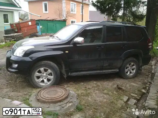 Фото автомобиля TOYOTA LANDCRUISER, 2004 — госномер Н969ЕМ152. Цвет: ЧЕРНЫЙ