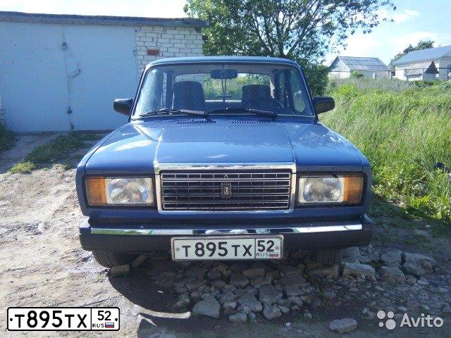 Фото автомобиля LADA 2107 LADA, 2005 — госномер Т895ТХ52. Цвет: синий