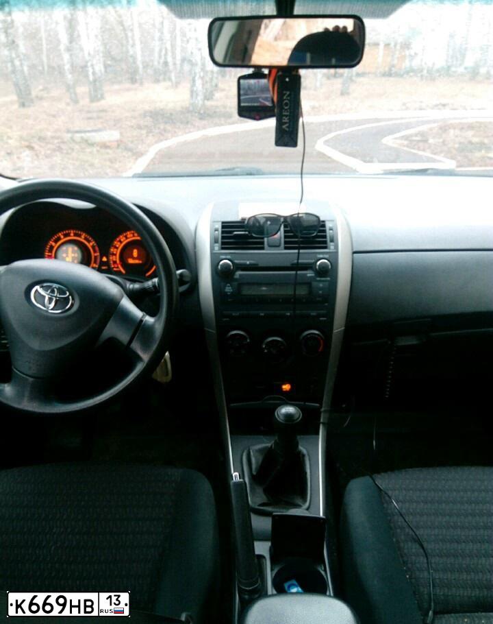 Фото автомобиля TOYOTA COROLLA, 2008 — госномер М550МО13. Цвет: ЧЕРНЫЙ