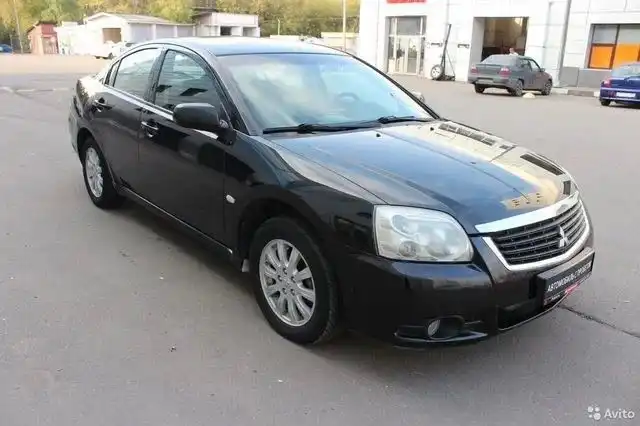Фото автомобиля MITSUBISHI GALANT, 2008 — госномер А615ХА750. Цвет: ЧЕРНЫЙ