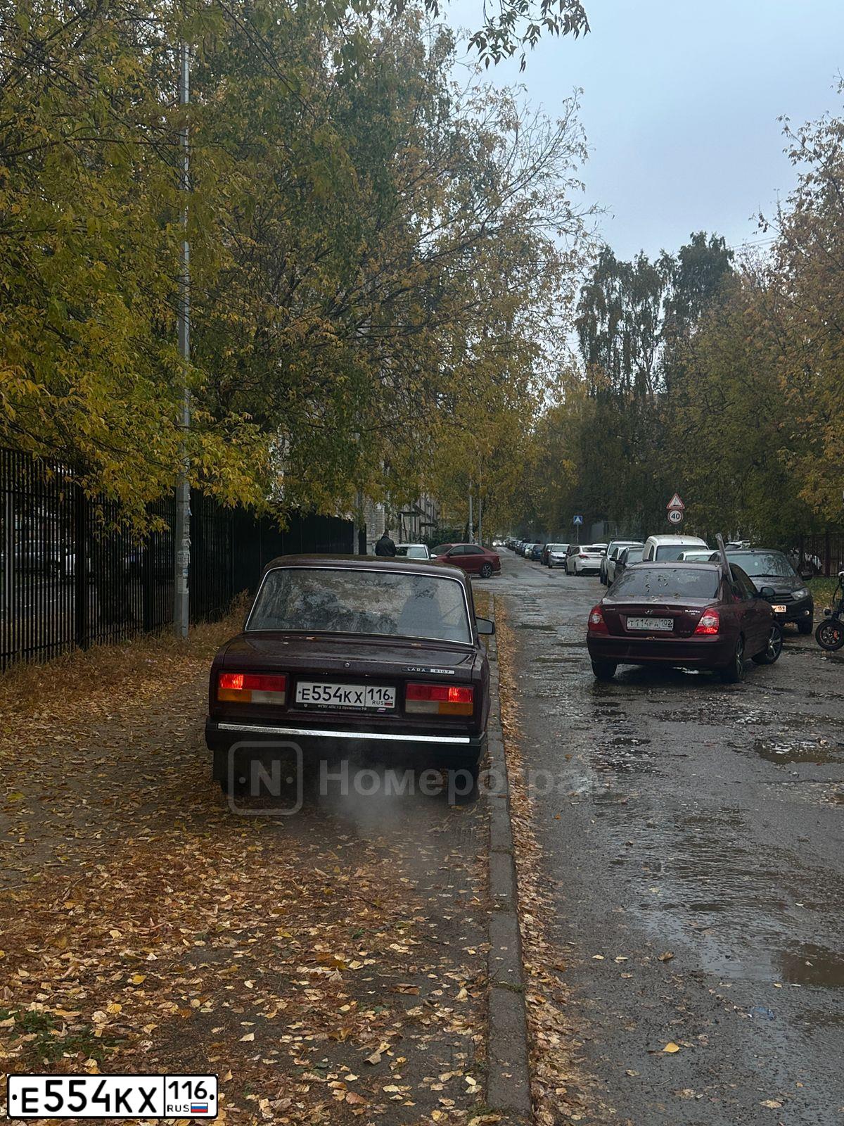 Фото автомобиля ZAZ LANOS, 2006 — госномер Е554КХ116. Цвет: синий