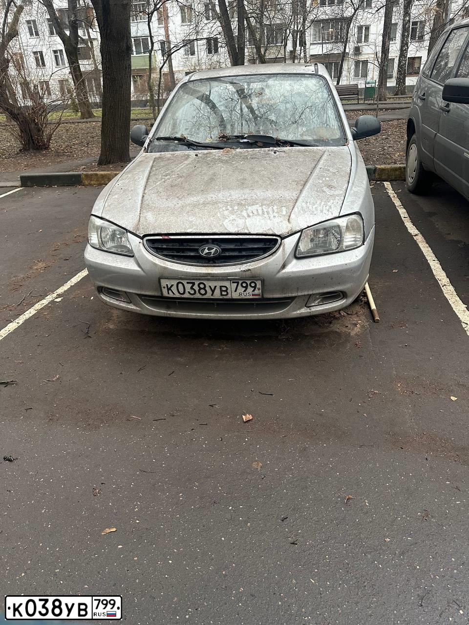 Фото автомобиля TAGAZ ACCENT, 2007 — госномер К038УВ799. Цвет: Серебристый