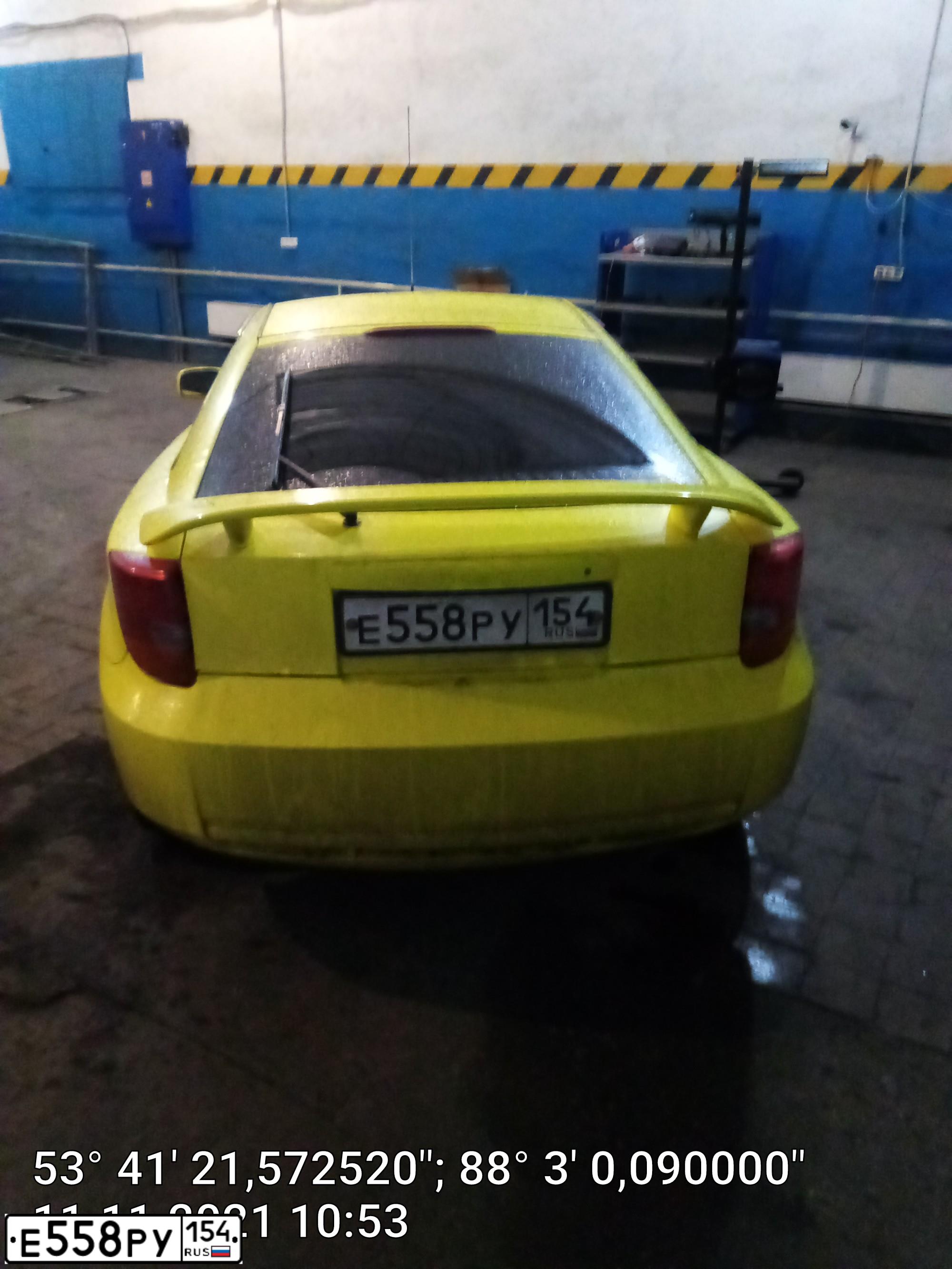 Фото автомобиля TOYOTA CELICA, 2000 — госномер Е558РУ154