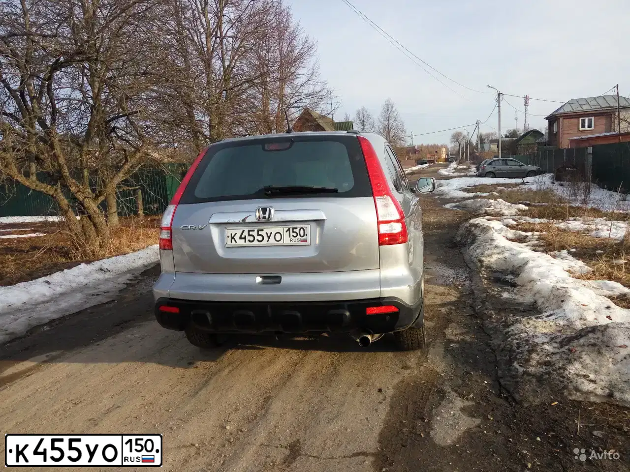 Фото автомобиля HONDA CR-V, 2008 — госномер К455УО150. Цвет: Серебристый
