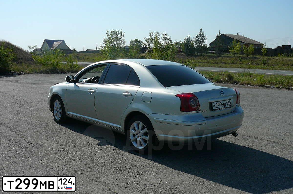 Фото автомобиля TOYOTA AVENSIS, 2007 — госномер Т299МВ124. Цвет: СЕРЕБРИСТЫЙ