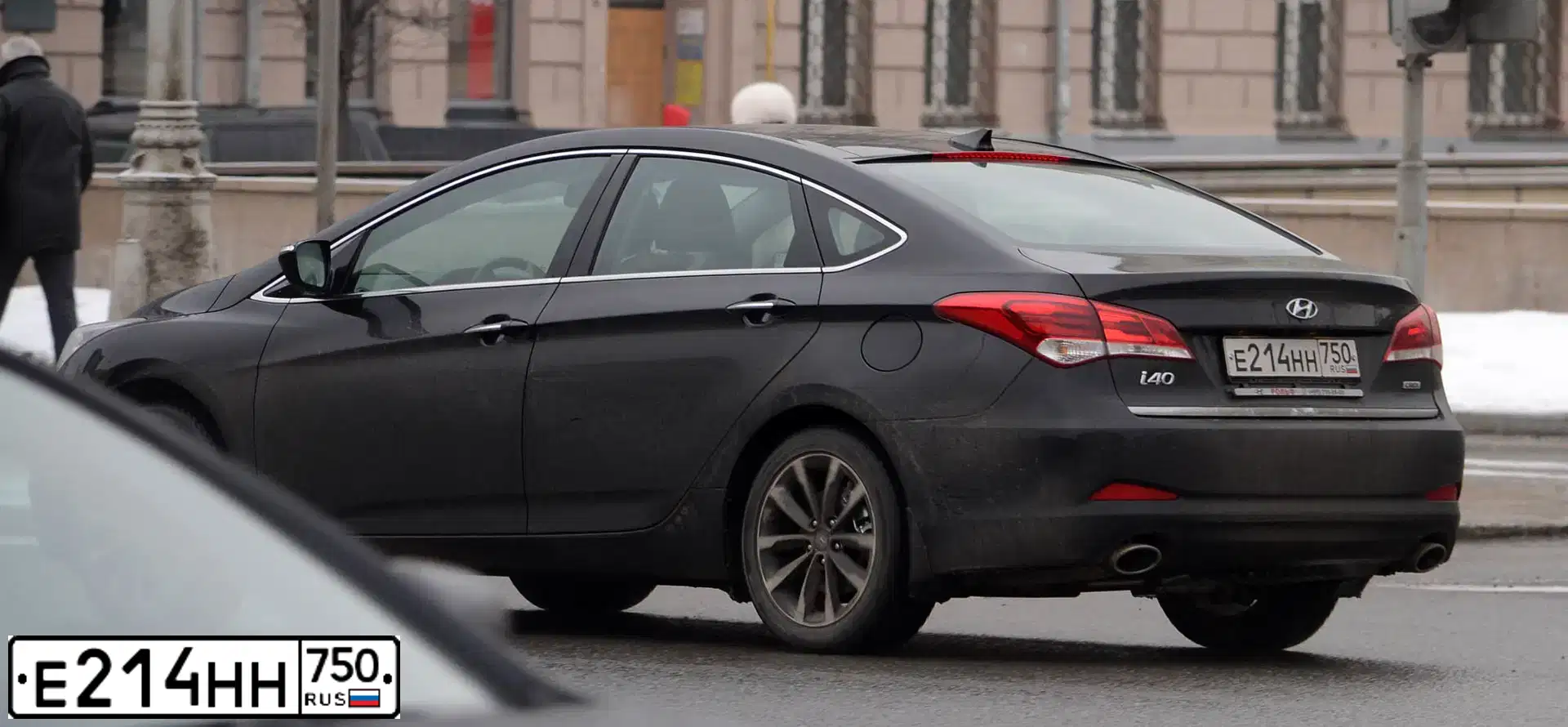 Фото автомобиля HYUNDAI I40, 2016 — госномер М498ХО790. Цвет: ЧЕРНЫЙ