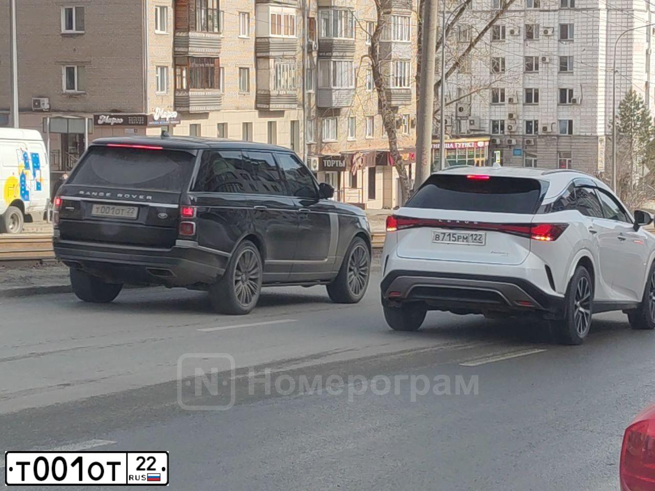 Фото автомобиля LAND ROVER RANGE ROVER, 2020 — госномер Т001ОТ22