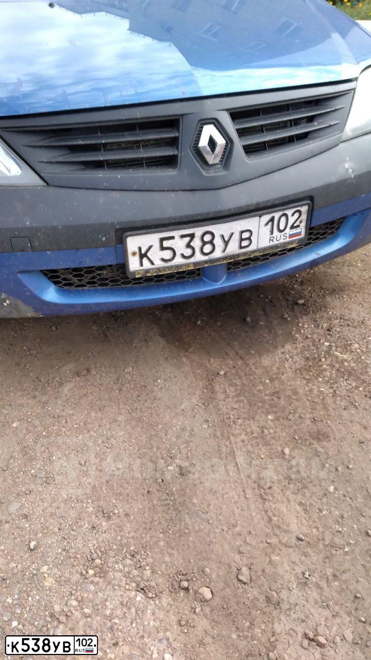 Фото автомобиля RENAULT LOGAN, 2009 — госномер К538УВ102. Цвет: СИНИЙ МЕТАЛЛИК