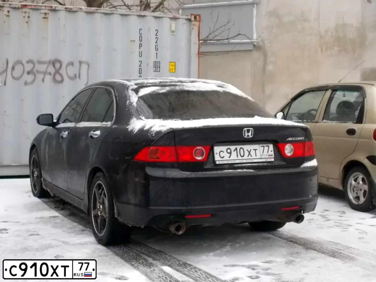 Фото автомобиля HONDA ACCORD, 2007 — госномер О111ОТ199. Цвет: ЧЕРНЫЙ