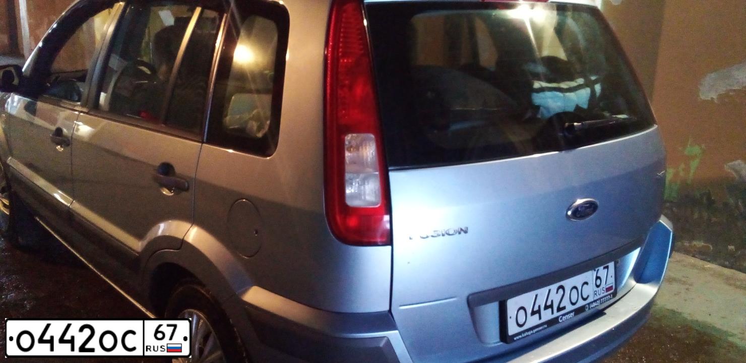 Фото автомобиля FORD FUSION, 2007 — госномер О442ОС67. Цвет: СЕРО-ГОЛУБОЙ