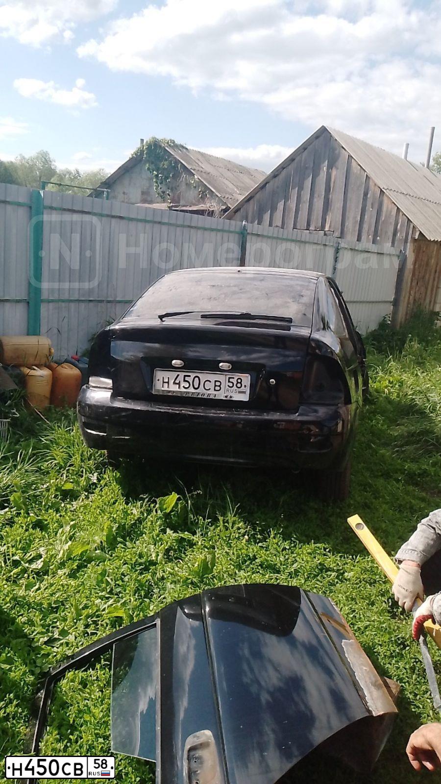 Фото автомобиля LADA 2172 PRIORA, 2011 — госномер Н450СВ58. Цвет: СИНЕ-ЧЕРНЫЙ